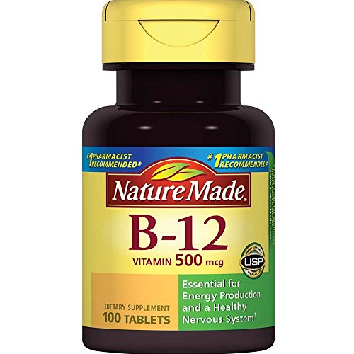 Nature Made Vitamin B-12 500 mcg Tablets 100 ea (Pack of 3)