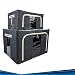Premium Storage Box, Includes Two Sizes Of Foldable Oxford Cloth Containers, Clear Plastic Windows For Viewing On Two Sides, Two Zippered Openings For Easy Access, Elegance In Organizing
