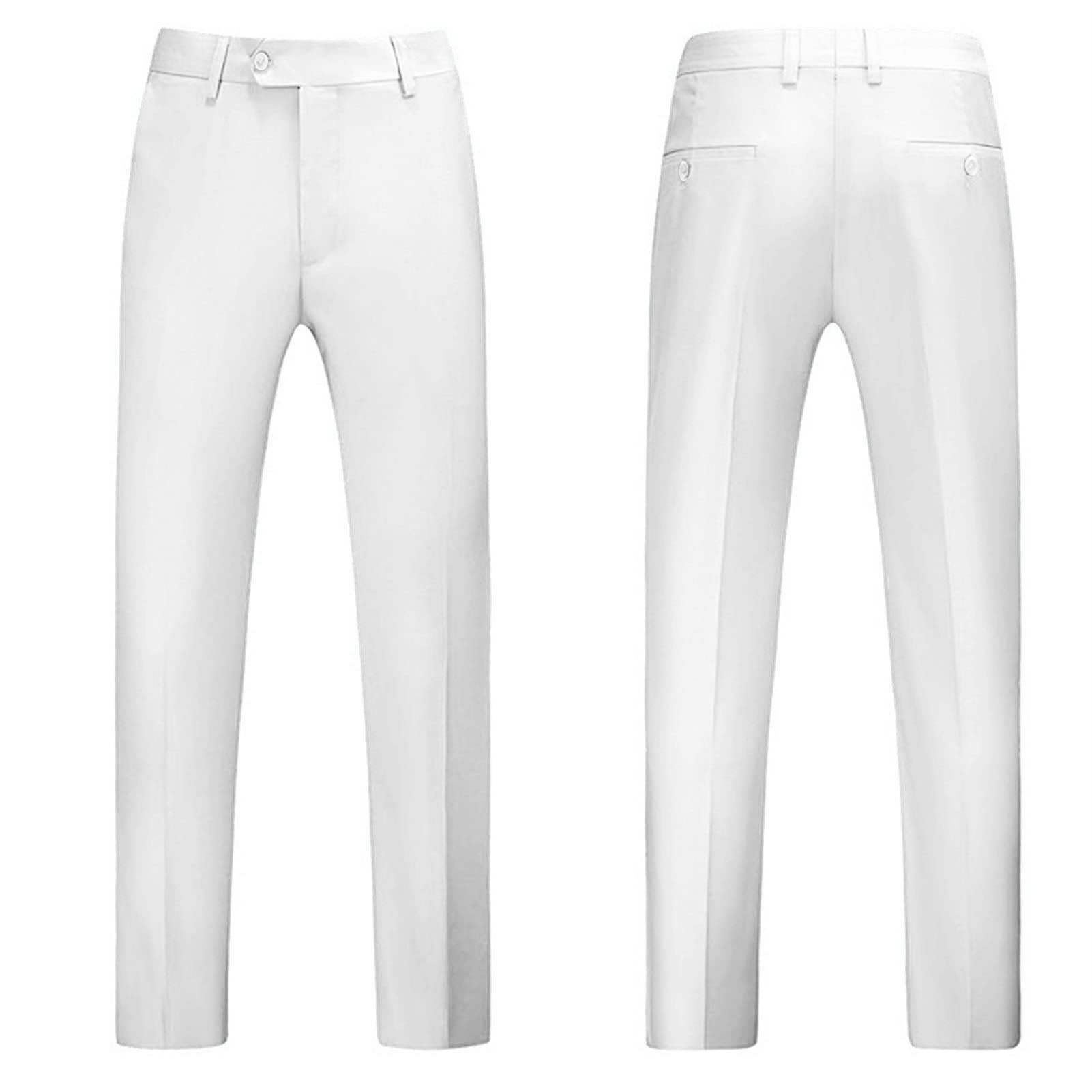 Set da uomo 3 pezzi slim fit doppio petto giacca tinta unita gilet pantaloni vintage abito da festa di nozze Blazer set