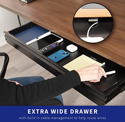 Image of VIVO Large 33 inch Under Desk Slide Out Storage Drawer Organizer, Black, DESK-DR33-B