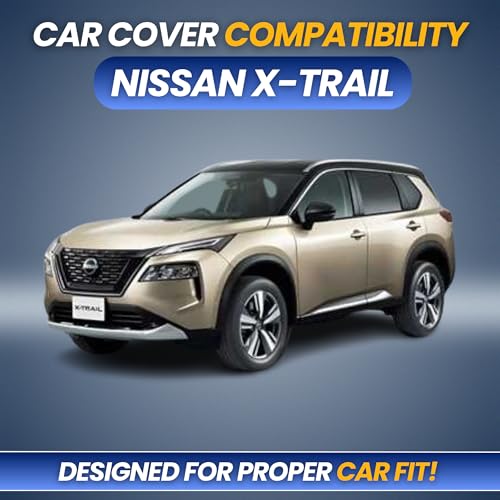 Image of Car Cover for Nissan X-Trail 2024-2026 | 100% Waterproof Heavy-Duty 3-Layer Car Body Cover | All-Weather Rain, UV, Sun & Dust Protection | Custom Fit | Mirror & Antenna Pockets | Navy Blue