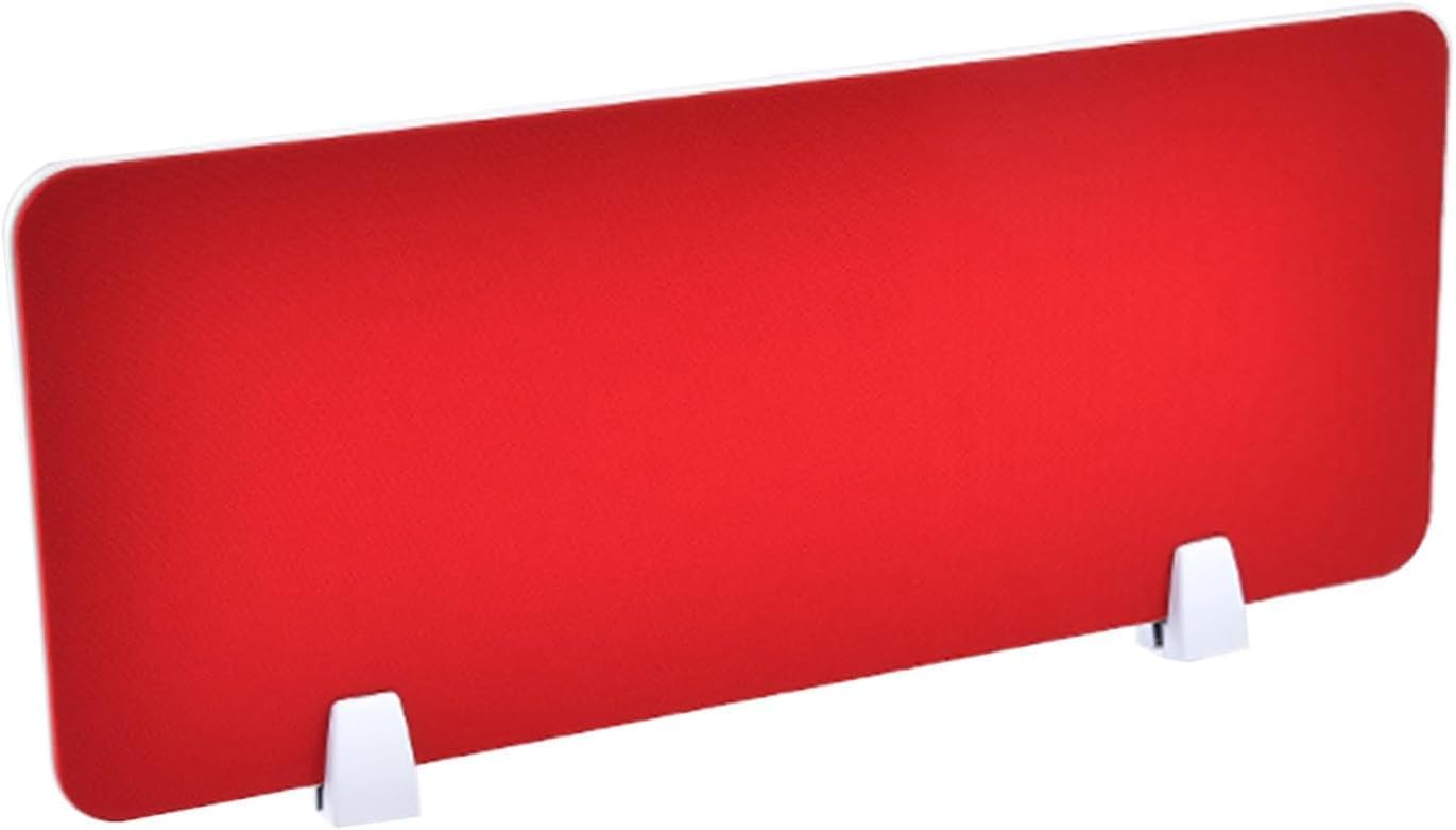 Séparateur de bureau anti-distraction panneau d'intimité rouge 60x30 à pince