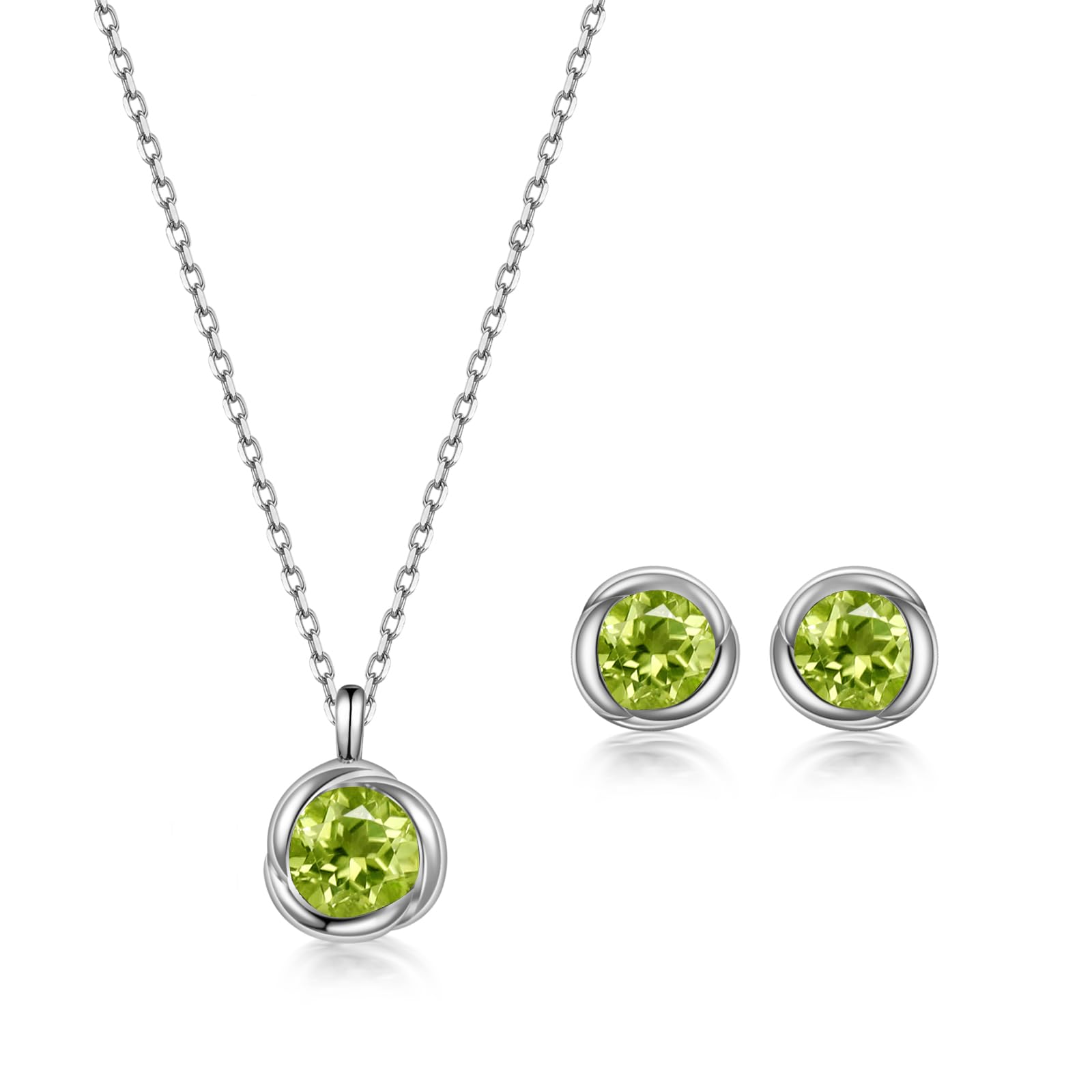 immobird Parel Sieraden Set Dames 925 Sterling Zilveren Witte