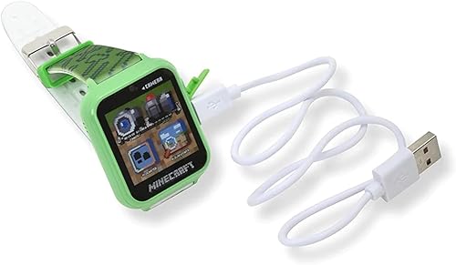 Miniatura 6 de Reloj inteligente Minecraft para niños – Reloj interactivo con pantalla táctil con 10 esferas personalizables, cámara incorporada, grabadora de
