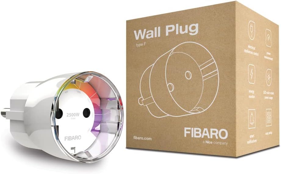 Fibaro FIBEFGWPF-102-5 power plug adapter Type F White