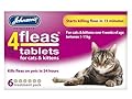 (3 Pack) Johnsons Vet - 4 Fleas Cat Flea Tablets - 6 Tab