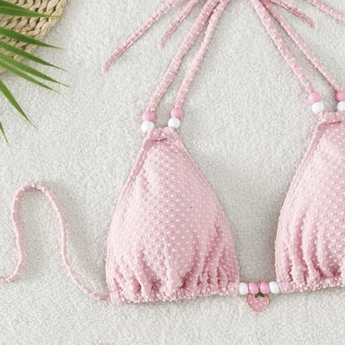 Maillot de bain deux pièces sans trace de bronzage grâce au dos nu
