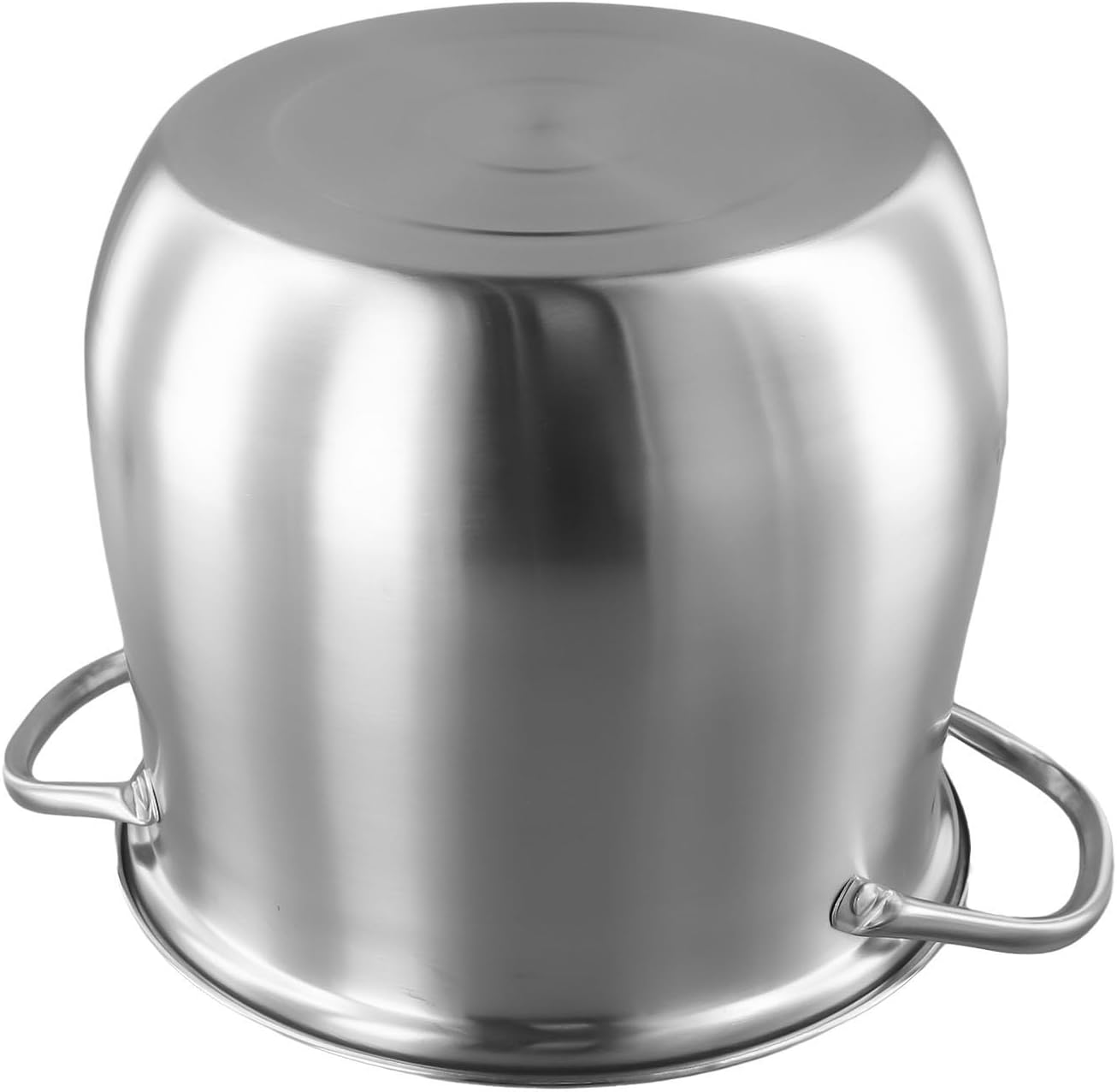 Stainless Steel Stock Pot with Extra Large Capacity and Heat-Resistant Tempered Glass Lid 5mm Thick Bottom for Even Cooking Compatible with All Stovetops Induction