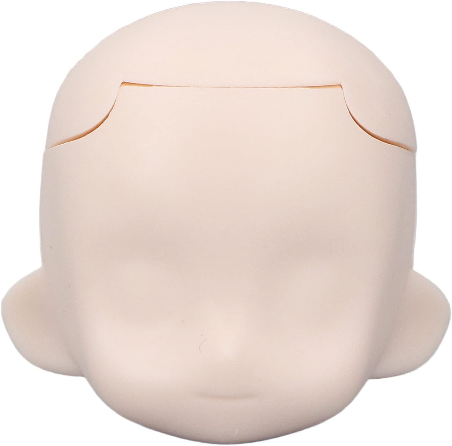 Blank Doll Head, Replacement Exquisite Ball Jointed Doll Head Silicone for 1/12 Ball Jointed Doll for Adults (Super White)
