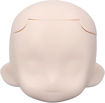 Blank Doll Head, Ball Jointed Doll Head DIY Makeup for 1/12 Ball Jointed Doll for Adults Super White