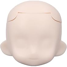 Blank Doll Head 1/12 Ball Jointed Doll DIY Makeup Exquisite Removable Plastic Cement Doll Head for BJD Dolls Replacement Parts Crafting Super White