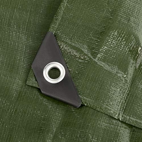 GardenMate 2x3m Waterproof Heavy Duty Tarpaulin- Home & Garden Green Tarp Sheet - Premium Quality Cover Made of 140gsm Tarpaulin