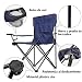 Arcoiris Silla de Camping, Silla de Acampada Plegable con 2 Unidades (Azul...