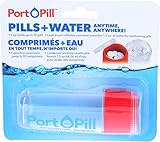 Port O Pill Container, Clear with Red Top