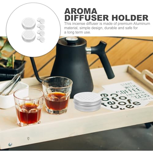 Cajas de aluminio redondas pequeñas con tapa de rosca hermética VINTORKY 8
