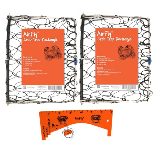 AirFly Foldable Castable Crab Trap - Crab Hawk...