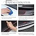 Car Rear Bumper Protector Guard, Universal Rubber Scratch Resistant Trunk Door Entry Guards Accessory Trim Cover, Scratch-Resistant Boot Sill Protector Fit for Cars SUVs (35.4 * 2.76 Inches/Black Red)
