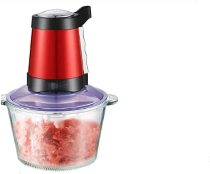 Electric Food Chopper Meat Grinders, Processor, Free Glass Bowl Blender Grinder for, Vegetables, Fruits and Nuts, Blades