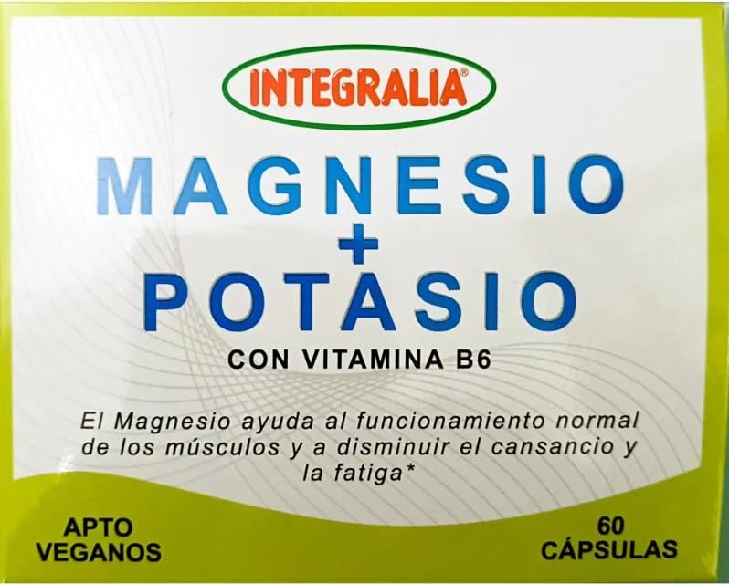 Magnesio y Potasio con Vitamina B6-60 cápsulas