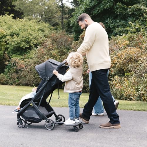 Image of UPPAbaby Piggyback Ride-Along Board for Minu V3 / Quick Attachment for Toddlers up to 45 lbs to Stand + Stroll