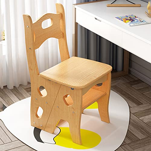 DASHADAO taburete de escalada interior multifunción de madera con cuatro escalones 6