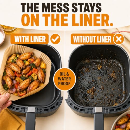 Air Fryer Liners in basket