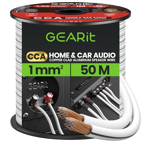 Cable de altavoz de calibre 18 blanco para integrar el sonido de tu cine en casa de forma invisible
