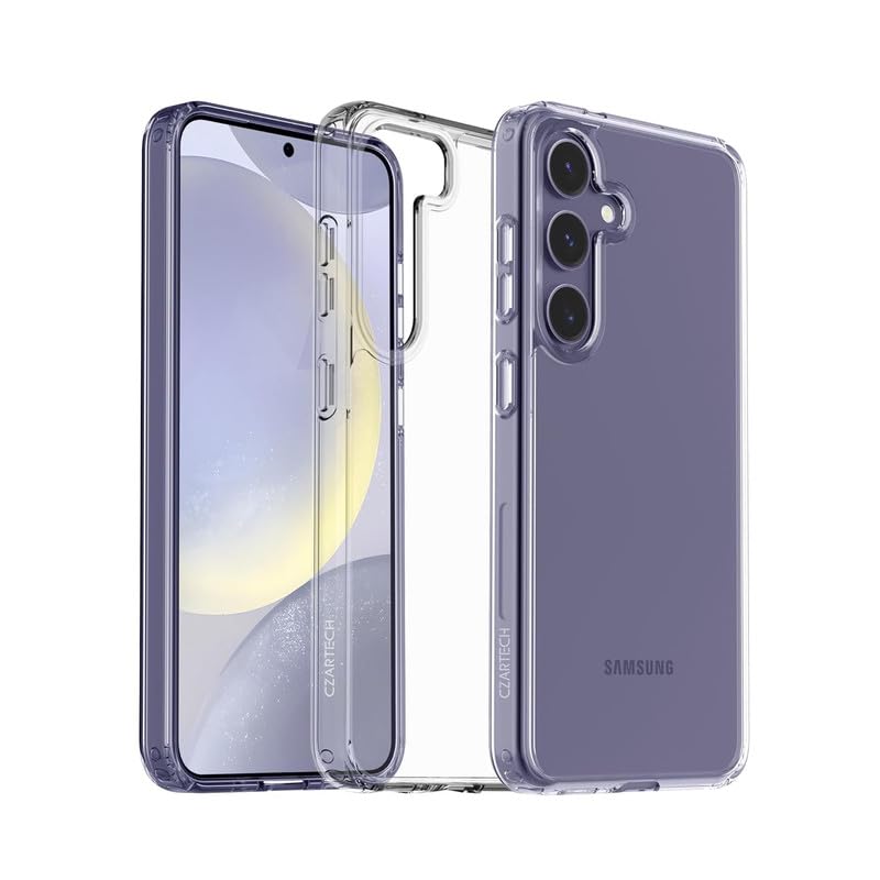 Image of Case Creation New Samsung S24 Premium Imported 0.3mm Crystal Clear Totu Silicone Transparent Flexible Soft Corner Protection with TPU Slim Back Case Color Variation Cover for S24