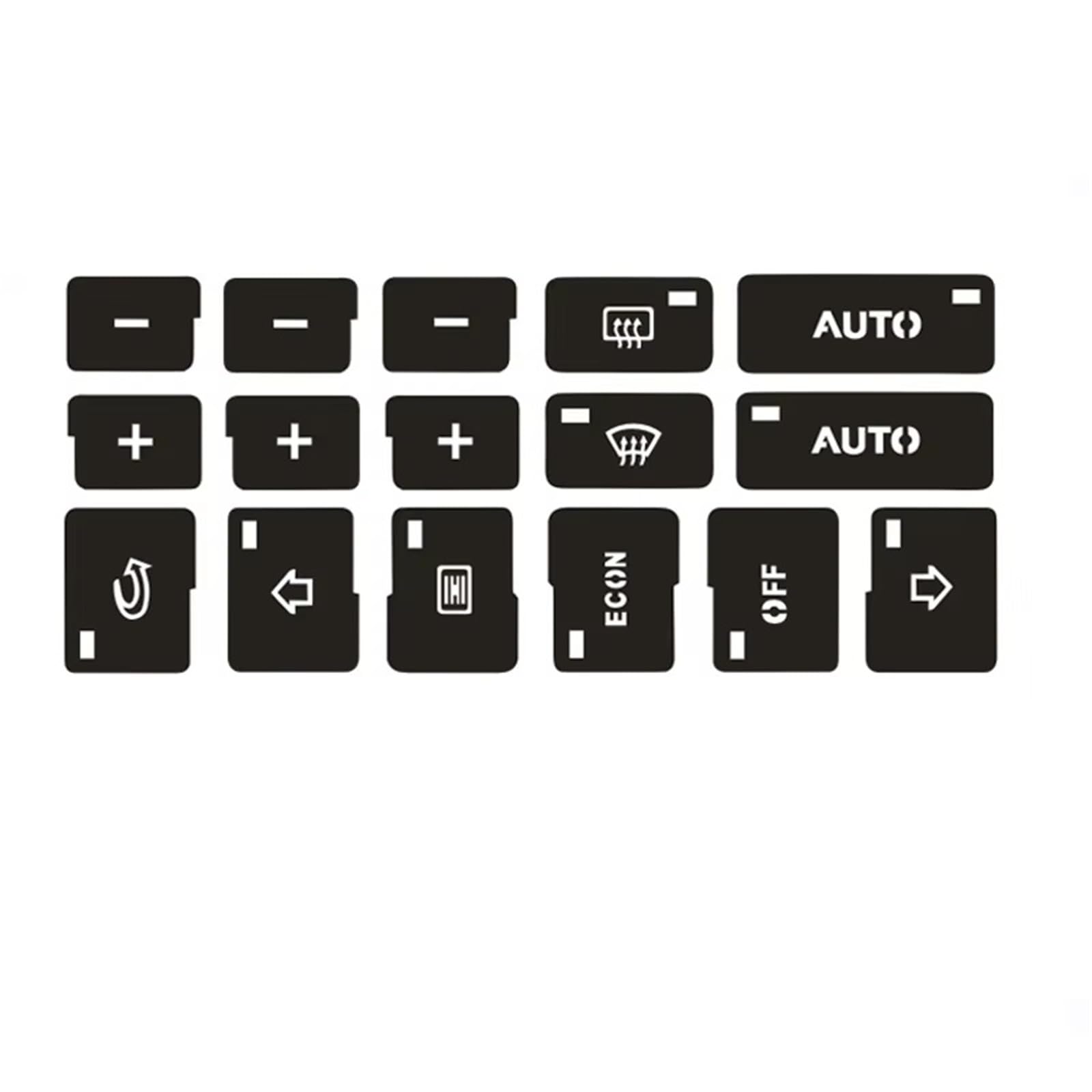 Interior Button Stickers Compatible with A4 B6 B7 2000 2001 2002 2003 2004 Ac Climate Control Button Repair Stickers