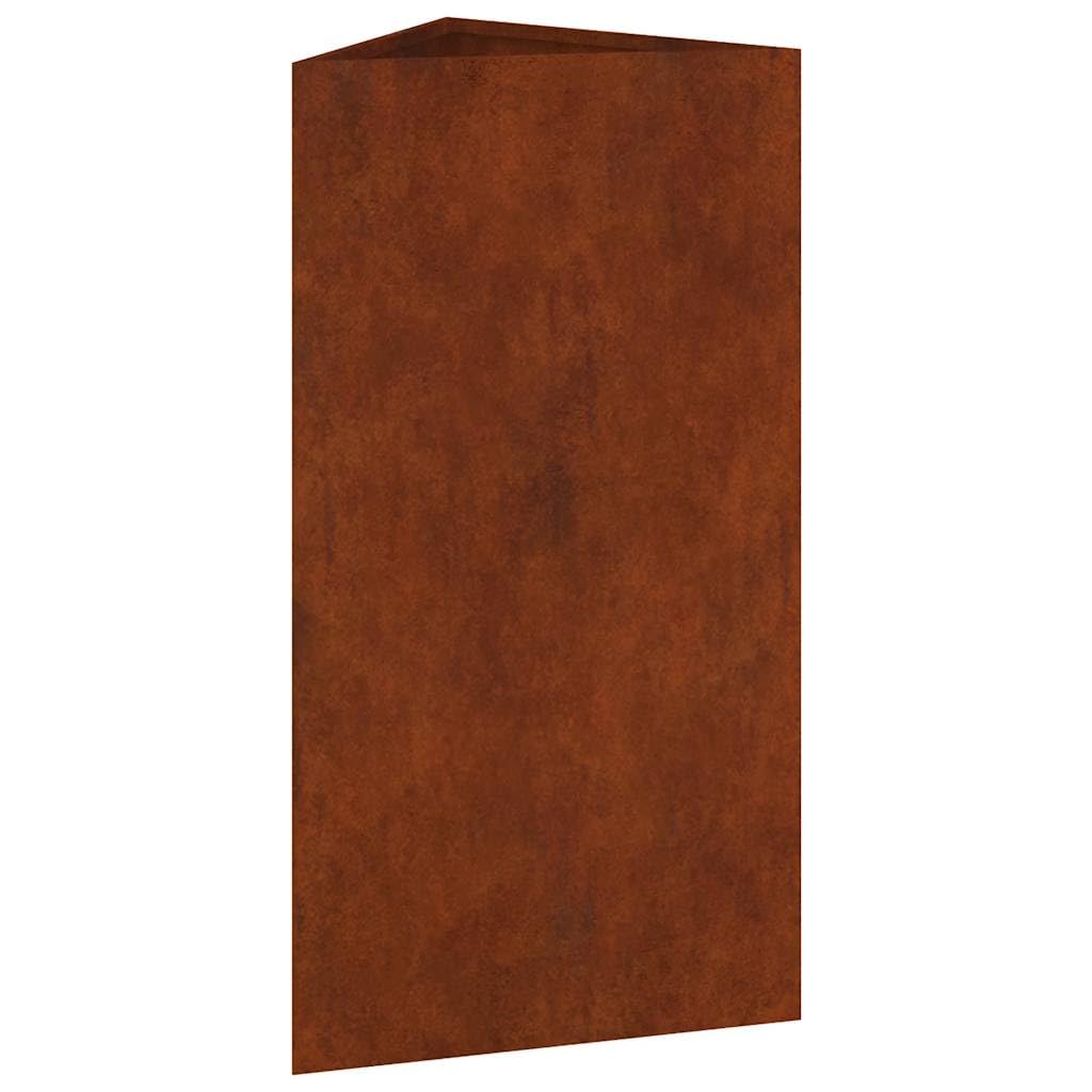 Pflanzkübel Cortenstahl 40x34,5x75 cm wetterfest modern eckig Blumenkasten Balkonkasten Outdoor Indoor mit Wasserspeicher für Gemüse Kräuter Orchidee Bonsai