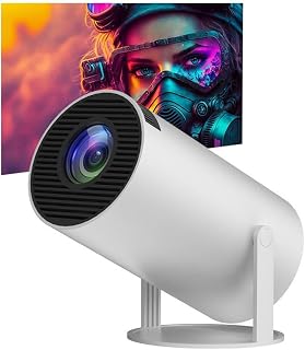TS TAC-SKY For 1080P 4K Video HY300 Projector Smart WiFi BT5.0 200ANSI 1280 * 720 Sync Android Screen LED Home Theater (Color : Android Version)