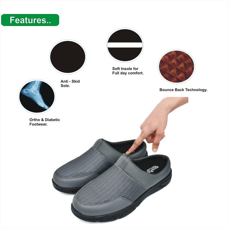 Image of HEALTH FIT Orthopedic & Diabetic Shoes Breathable &Soft Sole Ultra-Lightweight Casual /Shoes for Men's 720