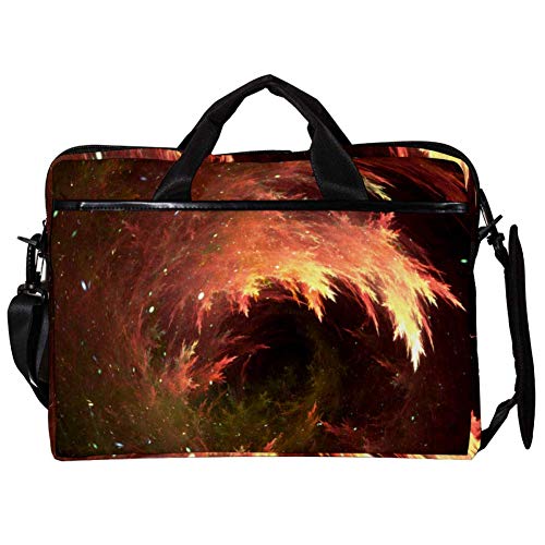 Sacoche bandoulière 14 à 15,4 pouces pour ordinateur portable de couleur corail volcanique