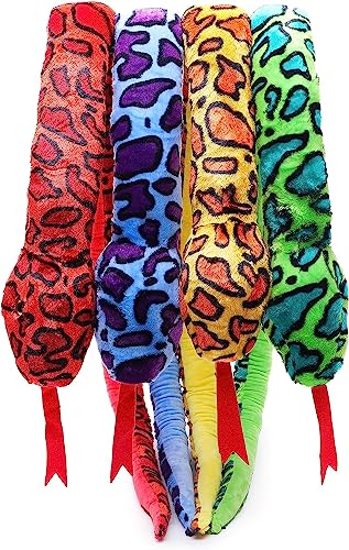 Toyland® 170cm (5.5ft) Giant Two-Toned Plush Snake - 5 Assorted Designs - Children's Soft Toys, Bluepurple, 5.5 ft - Image 2