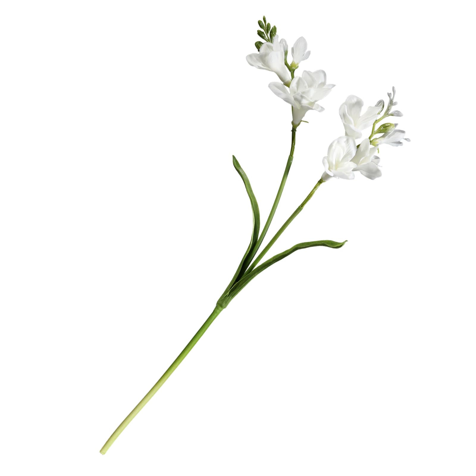 Shntig Realistic PU Freesia Flower with Bendable Wire for Wedding Centerpieces Home Decor Realistic Touch Fraudulent Flower