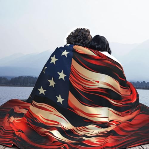 Couverture pour lit et canapé motif drapeau idée cadeau idéal - 7
