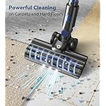 NADALY Cordless Vacuum Cleaner, Stick Vacuum with 3 Powerful Suction Modes, Max 45 Mins Runtime, Anti-Tangle Vacuum Cleaner for Home, 8-in-1 Rechargeable Vacuum for Carpet, Pet Hair, Hard Floors - Image 4