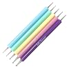 Daily Charme Dotting Pen Tools for Nail Art, 5 pc, 2 Way Nail Art Tip, Dot Paint Manicure kit, Home DIYSalon Manicure