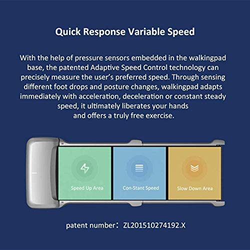 Image of Treadmills, Treadmill Walking Pad Foldable Training Apparatus Smart Electric Walk Machine Aerobic Exercise Home Sport Fitness Equipment,White