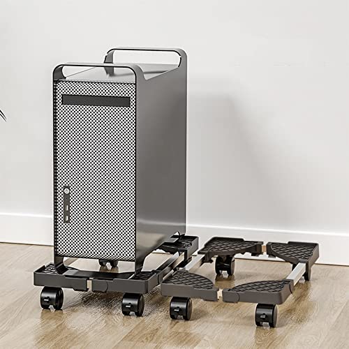 Soporte Ajustable para Torre de PC con Ruedas, para Monitor y CPU, Móvil, Negro miniatura 6