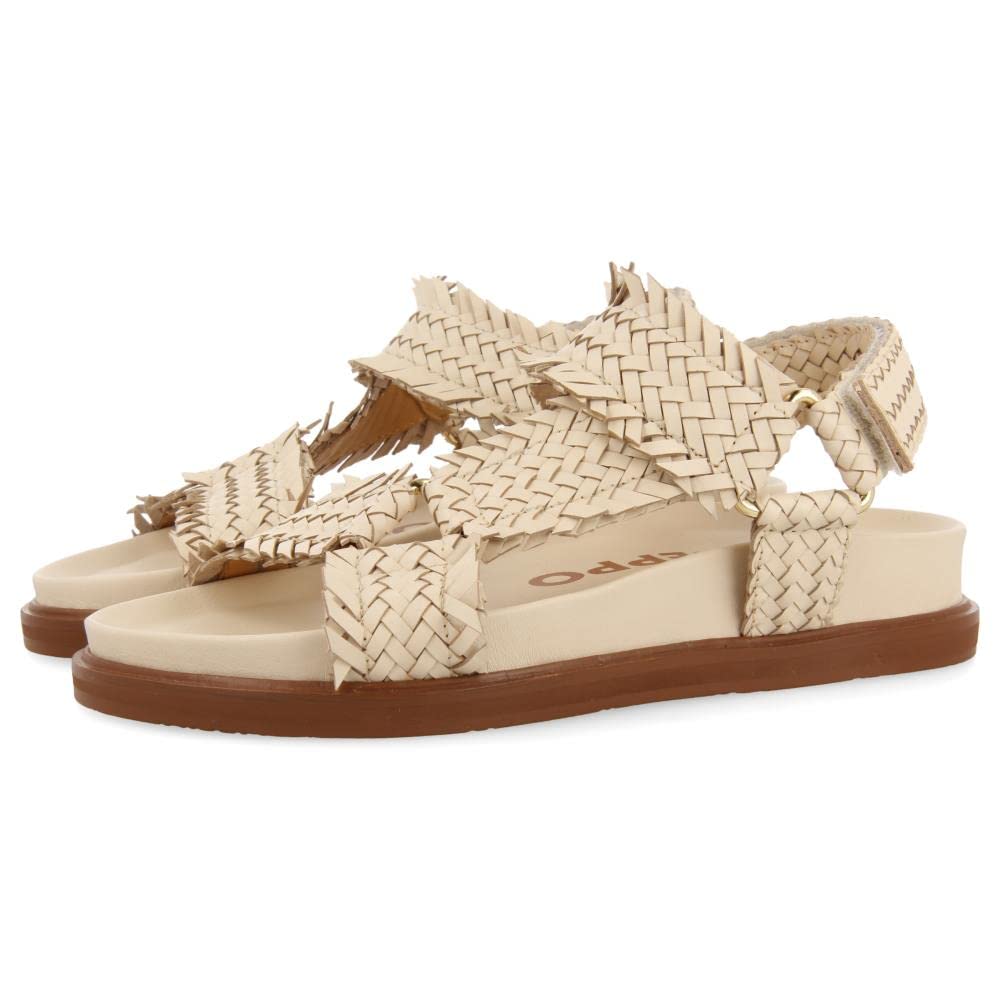 GIOSEPPO Women's Lassance Sandals, ivory, 4 UK