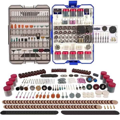 HARDELL 618PCS Rotary Tool Accessories Kit for Sand/Polish/Engrave/Cut