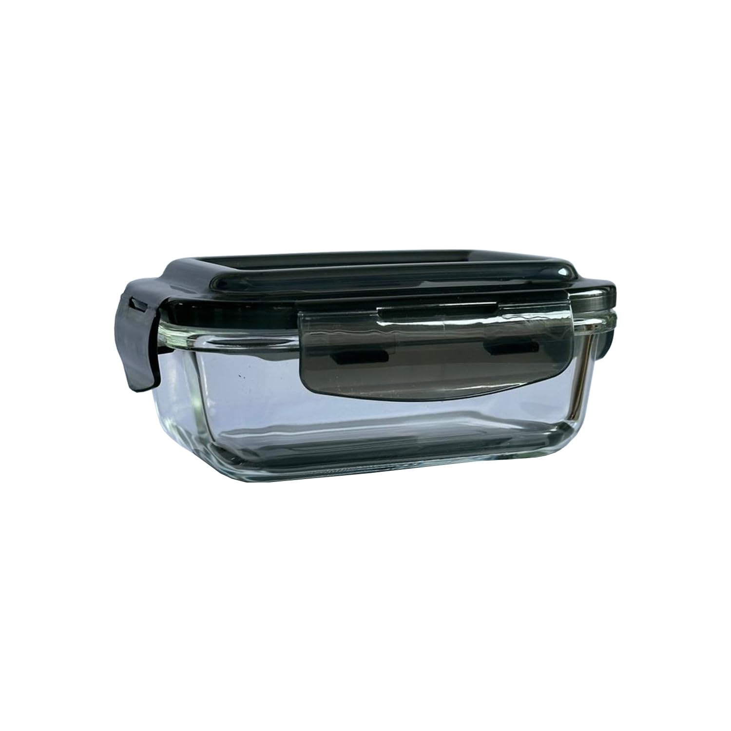 MantraRaj Airtight Glass Food Storage Container BPA-Free & Leak Proof Silicone Seal Plastic Lids Glass Meal Prep Takeaway Lunch Boxes Microwave, Oven, Freeze & Dishwasher Safe Reusable (1 Pc 380ml)