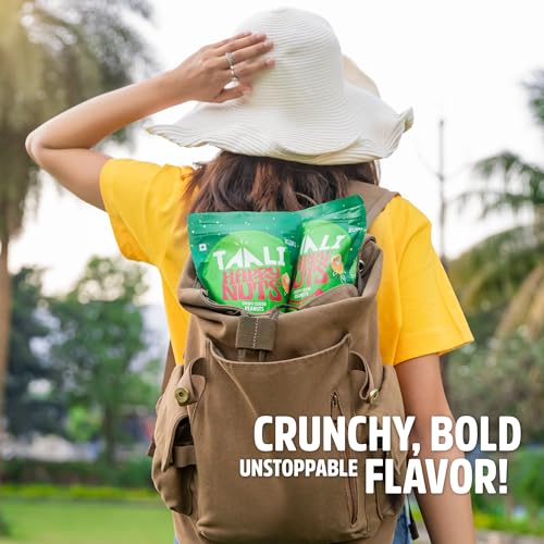 Image of Taali Crispy Coated Peanuts | 140 gm (Pack of 10) | Nimboo Pudina | Healthy Tasty Snacks | 100% Veg., Gluten Free, No Cholesterol, No Trans-Fat