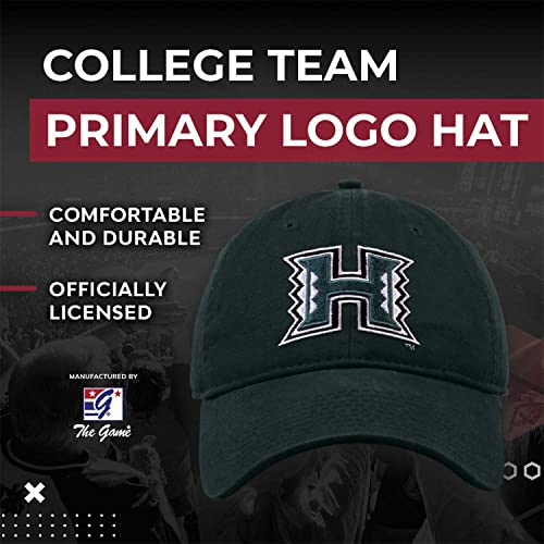 The-Game-NCAA-Adult-Relaxed-Fit-Logo-Hat-Embroidered-Logo-100-Cotton-Elevate-Your-Style-and-Show-Your-Team-Spirit-Hawaii-Rainbow-Warriors-Green-Adult-Adjustable