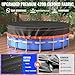 18Ft Round Pool Cover - Solar Covers for Above Ground Pools, Oxford Fabric Pool Covers for Above Ground Pools with Winch and Cable, Waterproof and Dustproof Swimming Pool Cover
