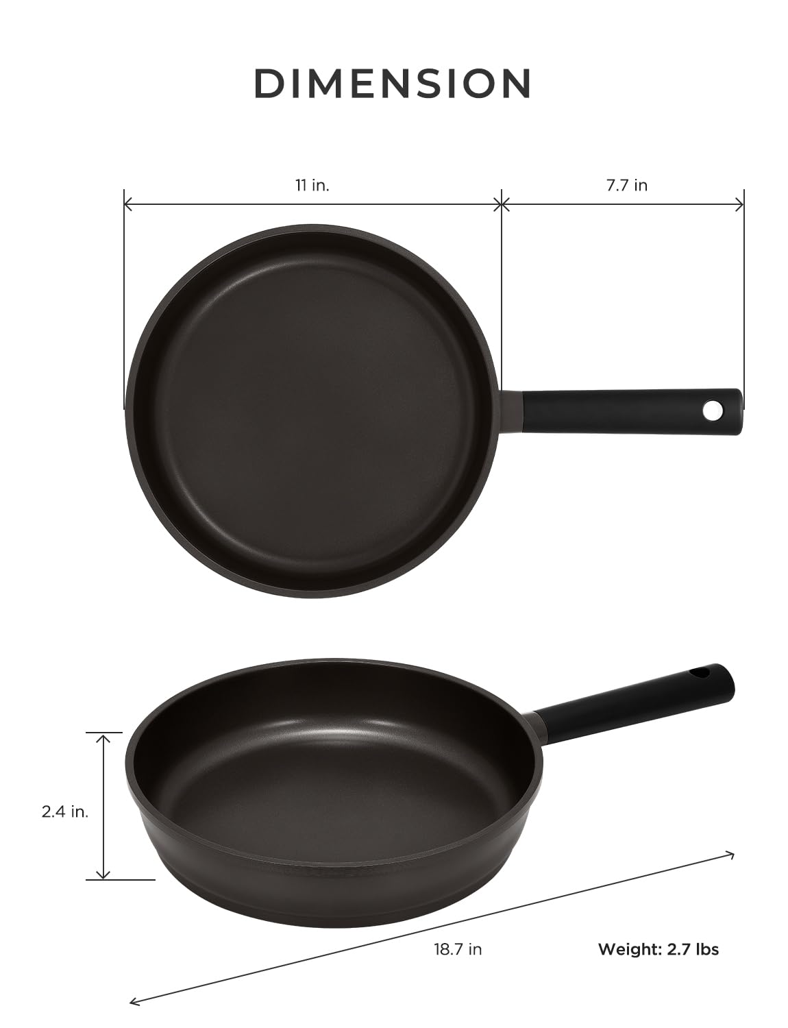 CUCKOO Kyndell Wok Pan - 11 Inch Ceramic -7
