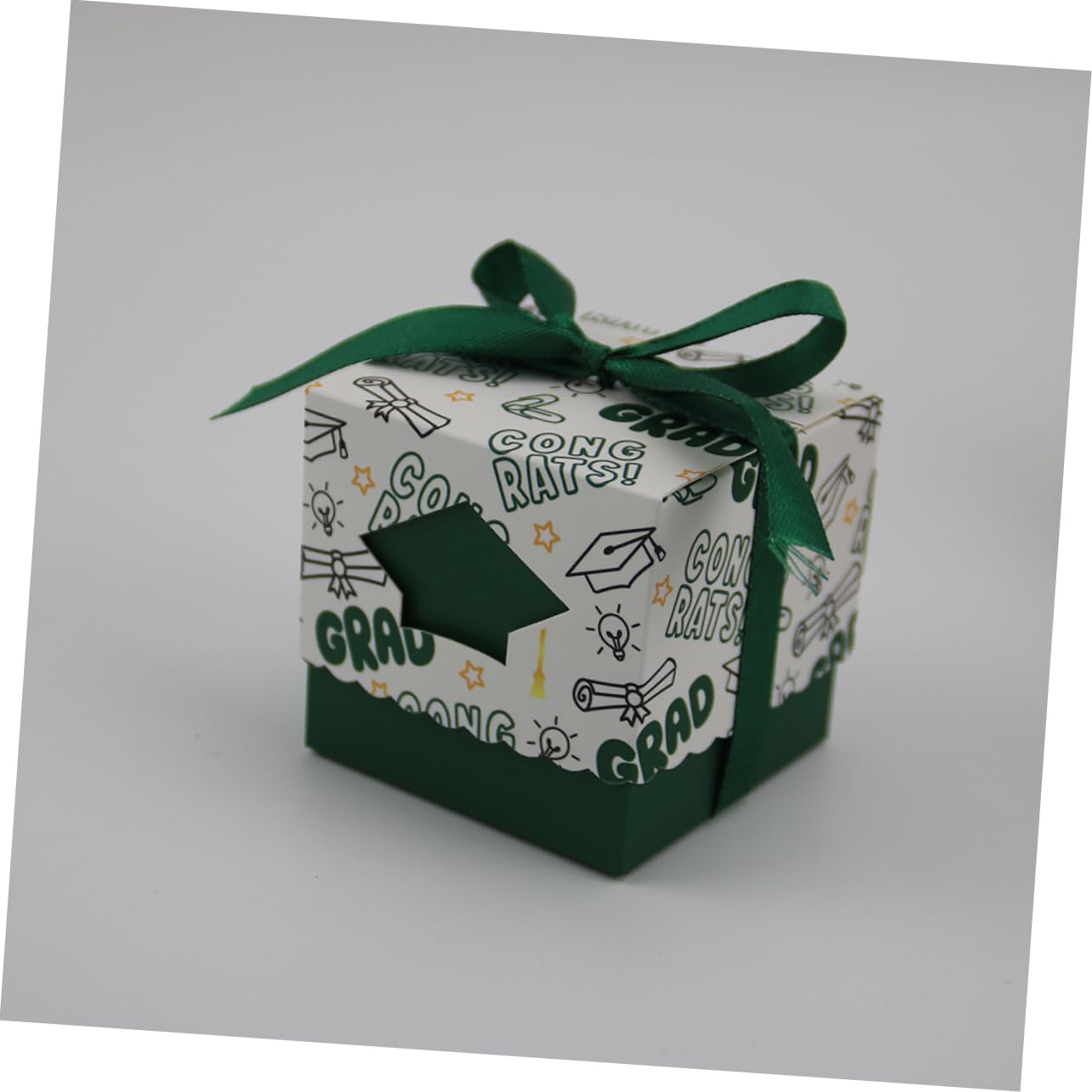 Mikikit 50stücke Abschluss Candy Box Aus Papier Zur Verpackung Von Abschlussgeschenken Für Partyfavors Geeignet Für Nüsse Kekse Schokolade Bonbons Und Kleine Gegenstände