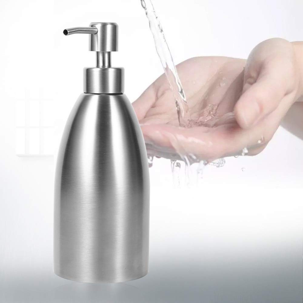 Dispensador de jabón de Acero Inoxidable, Grifo para Fregadero de Cocina, Caja de champú para baño, contenedor de jabón, Botella de detergente montada en la Cubierta