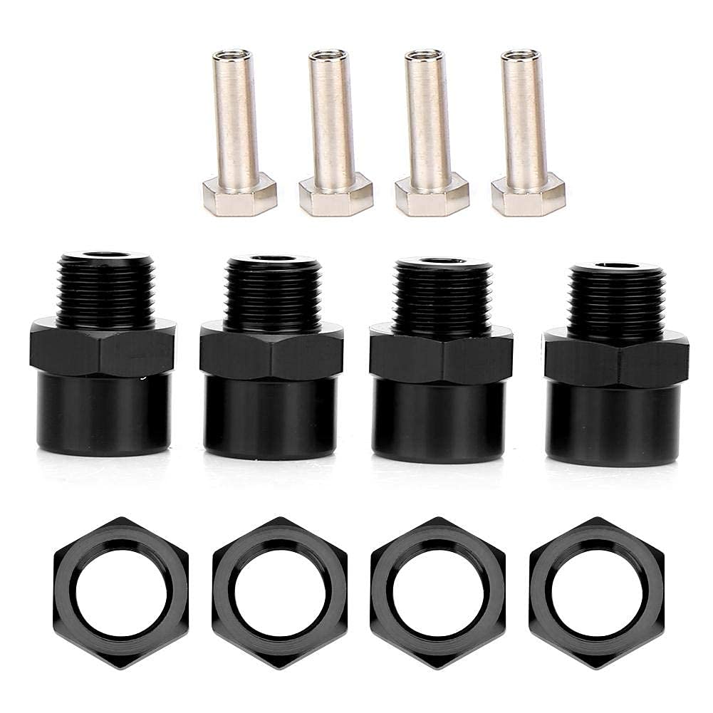 Adaptador De Metal Para Ruedas Hexagonales De 12 Mm, Compatible Con Coches RC Que Usan Hexes De 5 Mm, Ancho Y Agarre Mejorados